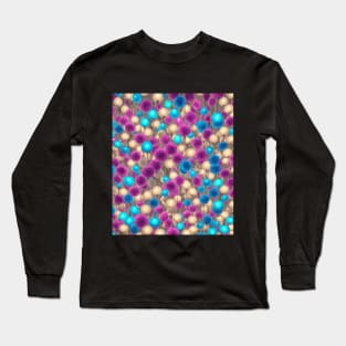 Colorful lamps in the dark  pattern Long Sleeve T-Shirt